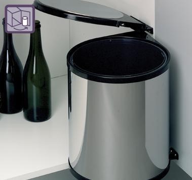 Dustbin steel sink ROUND 